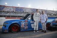 Nick Sanchez and Mario Andretti at Darlington Raceway